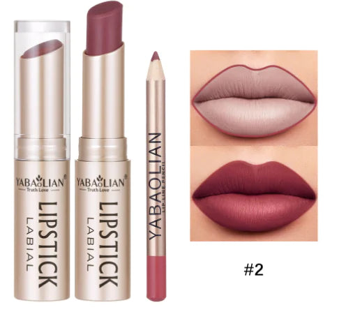 USHAS Matte Stain-Free Waterproof Nude Lipstick